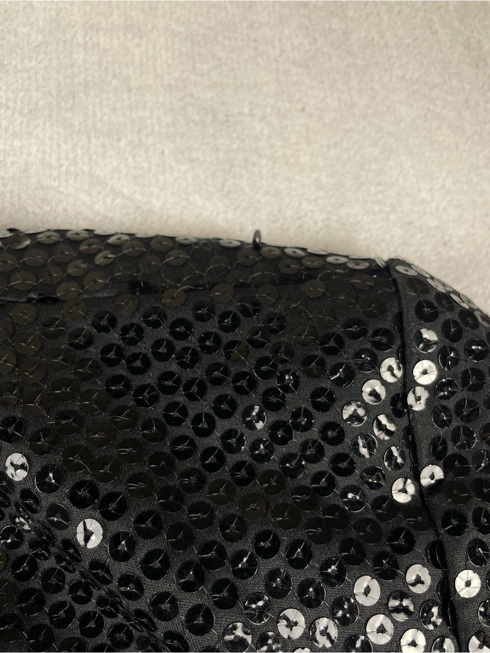 Black Sequin Women's Blazer Jacket - Elegant Evening Coat - Picture 4 of 7